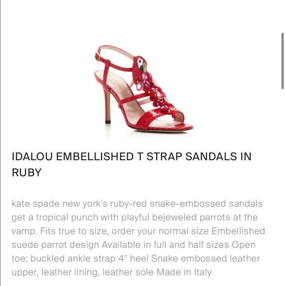 NWT Kate Spade Idalou parrot heels - Picture 15 of 16